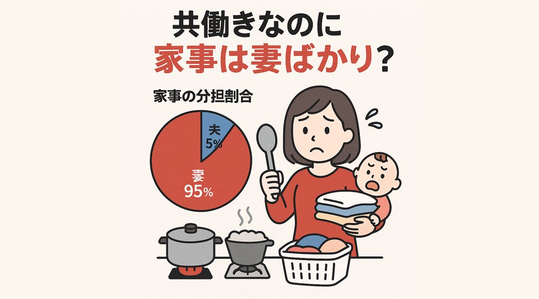 共働きなのに家事は妻ばかり！おかしくない？結婚10年・共働き6年の我が家はこうだった